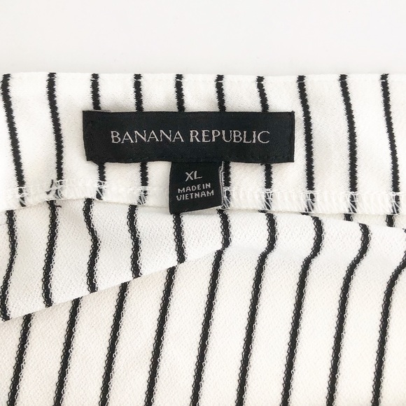 Banana Republic Stripe Crepe Off Shoulder Top - Picture 3 of 6
